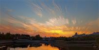 晚霞夕照