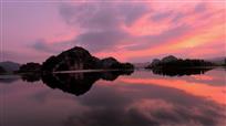 天鹅湖朝霞
