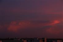 晚霞与夕阳