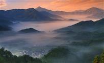 山乡晨韵