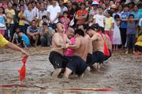 水田拔河赛