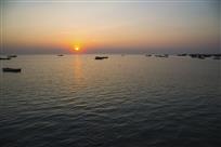 海港落日