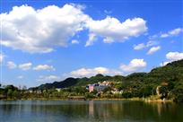 碧水蓝天涂山秀