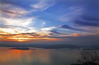大河夕阳