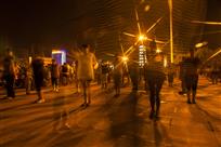 夜色下的全民健身梦想