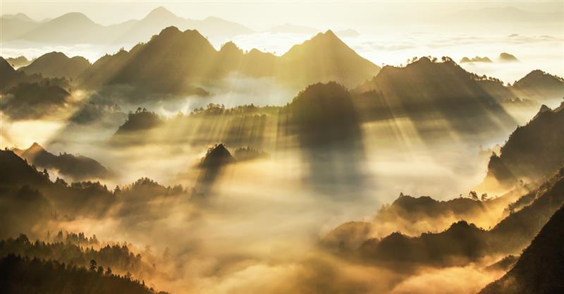 《万马归朝》景区  拍摄地点: 湘西永顺县  拍摄时间: 2010-10-30