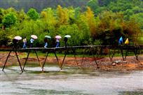烟雨竹溪行