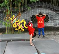 竹园练功