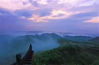 风涌云动竹海秀