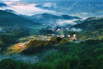 晨光照山乡