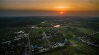 夕阳斜下竹艺城