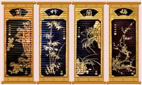 梅兰竹菊〈竹雕艺术〉
