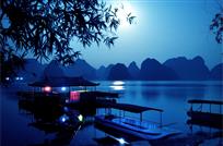 竹林岸水乡夜