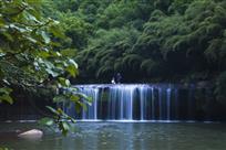 竹林瀑布