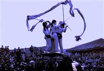 青神高台女子龙灯表演