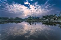 《湿地黄昏》
