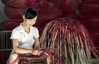 竹编女工