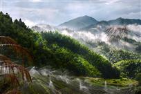 《竹山新雨后》