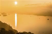 金湖夕晖