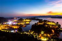 夜幕下的千岛湖