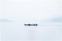 千岛湖晨雾