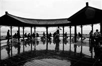 烟雨望海亭