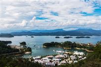 湖上繁忙景