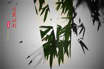 清风竹影