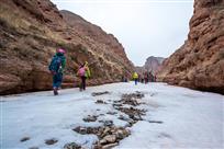 祁连山里踏春人