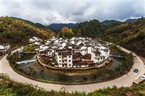 山环水绕的菊径村