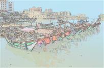 《渔港》组照4张