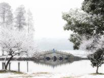 东湖初雪