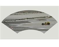 滩涂美景入画中