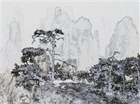 张家界雪景