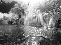 九寨沟冬天冰瀑