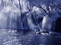 九寨箭竹海冰瀑