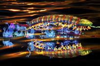 帽天山古生物化石灯雕