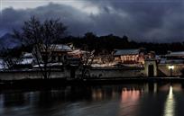 雪夜宏村