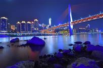 夜色千厮门大桥