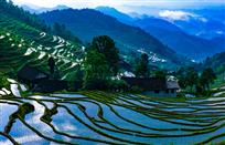 山的线条