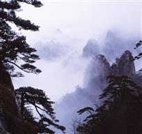《水彩黄山  》