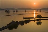 太湖落日