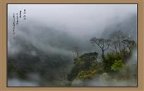 《青山秋雨图》