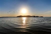 夕照落雁岛