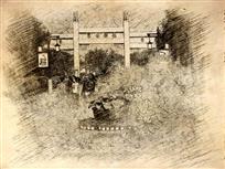 河南开封铁塔公园景色