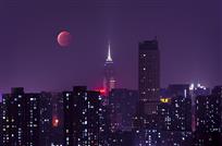 龙城奇观红月亮