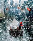 《水巷飘雪》