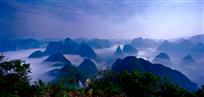 凤山喀斯特峰丛月夜2