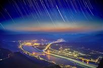 三峡大坝夜色