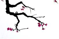 水墨桃花